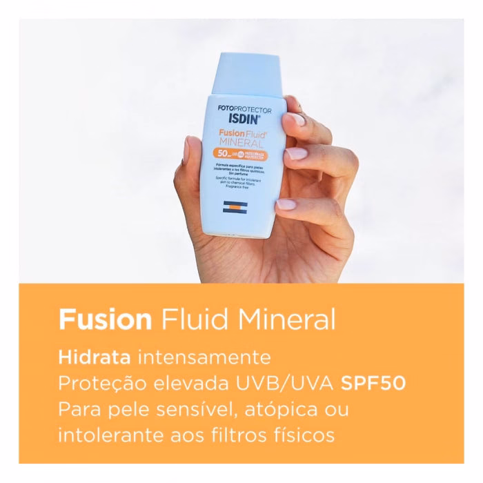 Isdin Fotoprotetor Fusion FPS 50 Fluido Solar Mineral 50ml - Image 3