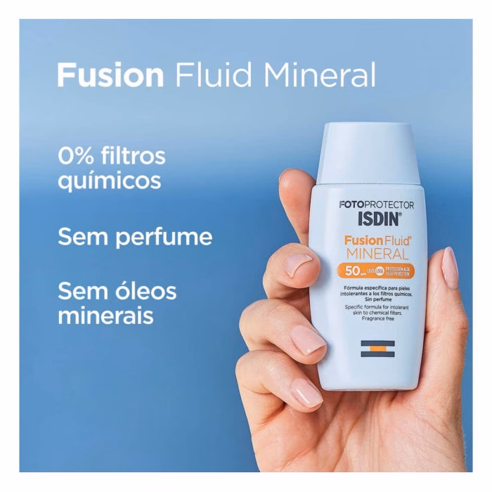 Isdin Fotoprotetor Fusion FPS 50 Fluido Solar Mineral 50ml - Image 2