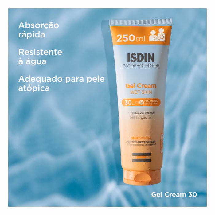 Isdin Fotoprotector Gel Creme Wet Skin FPS 30 250ml - Image 3