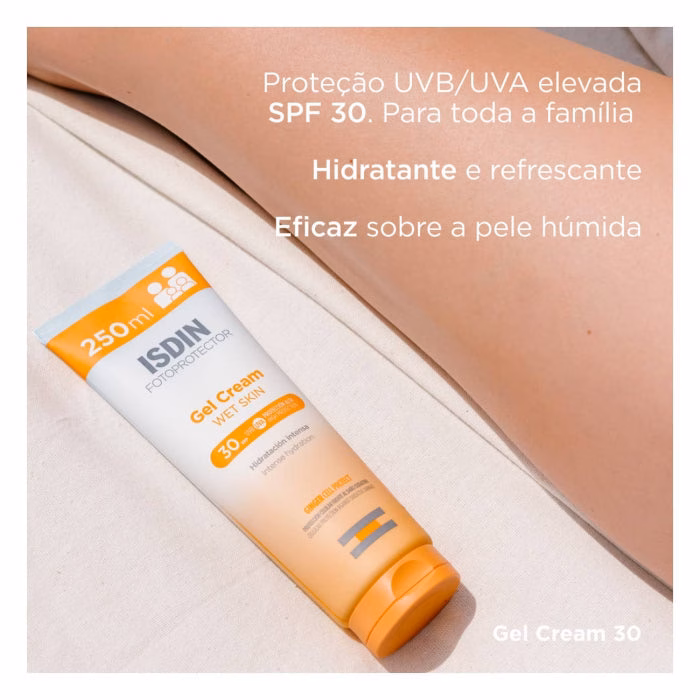 Isdin Fotoprotector Gel Creme Wet Skin FPS 30 250ml - Image 2